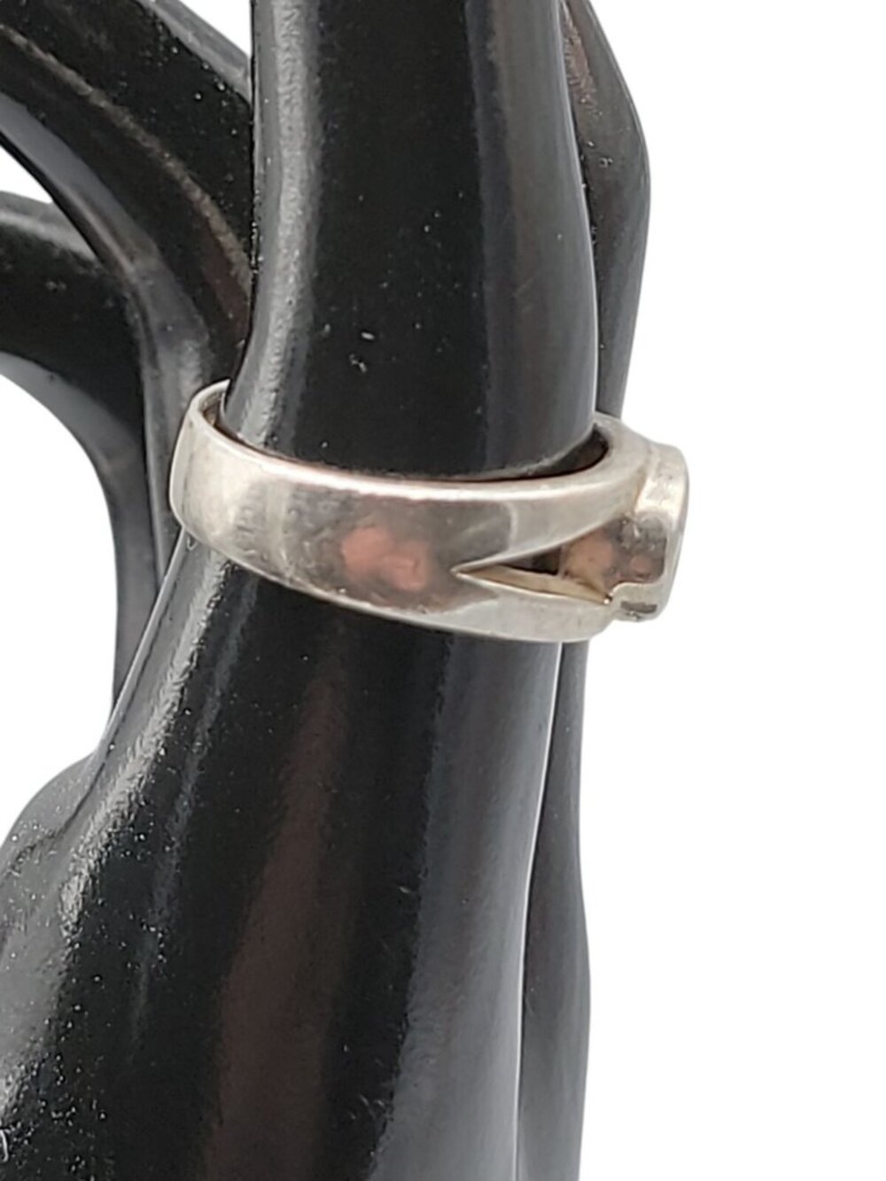 SU Sterling Silver Mother Of Pearl Ring Size 8 Band Style Thailand 925 Gemstone - Picture 4 of 16